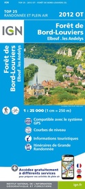 Wandelkaart - Topografische kaart 2012OT Foret De Bord-Louviers | IGN - Institut Géographique National