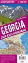 Wandelkaart - Wegenkaart - landkaart Adventure map Georgië - Kaukasus - Caucasus | TerraQuest