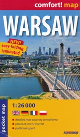 Stadsplattegrond Comfortmap Warsaw - Warschau | ExpressMap
