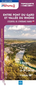 Wandelkaart 301 Entre pont du Gard et vallée du Rhône | FFRP