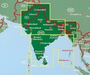 Wegenkaart - landkaart India - Nepal - Bangladesh - Bhutan - Sri Lanka | Freytag & Berndt