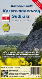 Wandelkaart Karstwanderweg Südharz | KK Verlag
