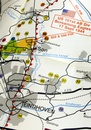 Historische Kaart Major & Mrs Holt's Battle Map of Market Garden | Pen and Sword publications