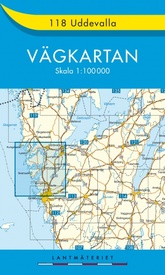 Wegenkaart - landkaart 118 Vägkartan Uddevalla  | Lantmäteriet