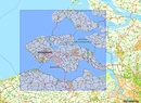 Fietskaart 16 Zeeuwse Eilanden met Zeeuws-Vlaanderen (Met Knooppuntenetwerk) | Falk