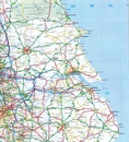 Wegenkaart - landkaart 8 Road Map Britain North of England & Scottish Borders | AA