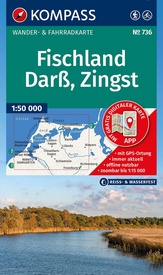 Wandelkaart 736 Fischland - Darß - Zingst | Kompass