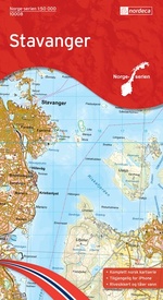 Wandelkaart - Topografische kaart 10008 Norge Serien Stavanger | Nordeca