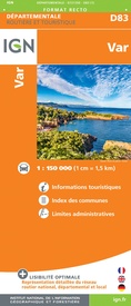 Wegenkaart - landkaart 721350 Var | IGN - Institut Géographique National