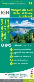 Fietskaart - Wandelkaart 28 Vosges du Sud - Ballon d'Alsace - Le Hohneck | IGN - Institut Géographique National
