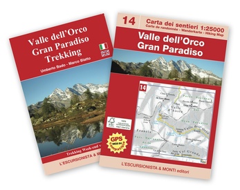 Wandelkaart 14 Valle dell'Orco, Gran Paradiso | L'Escursionista editore