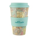 Kadotip Vintage Map Bamboe Koffie Mok | Sass & Belle
