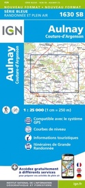 Wandelkaart - Topografische kaart 1630SB Aulnay | IGN - Institut Géographique National