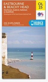 Wandelkaart - Topografische kaart OL25 Explorer Eastbourne & Beachy Head | Ordnance Survey