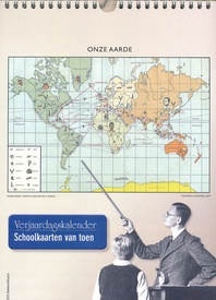 Kalender Verjaardagskalender met afbeeldingen van oude schoolkaarten | Bakker en Rusch