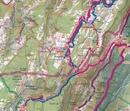 Fietskaart - Wandelkaart Grandes traversees du Jura met GR-5 | IGN - Institut Géographique National