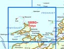 Wandelkaart - Topografische kaart 10093 Norge Serien Frøya | Nordeca