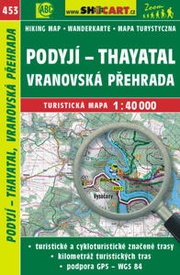 Wandelkaart 453 Podyjí - Thayatal, Vranovská p?ehrada | Shocart