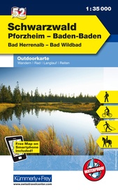 Wandelkaart 52 Outdoorkarte Schwarzwald - Zwarte Woud | Kümmerly & Frey
