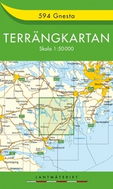 Wandelkaart - Topografische kaart 594 Terrängkartan Gnesta | Lantmäteriet
