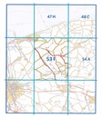 Topografische kaart - Wandelkaart 53F Sluis | Kadaster