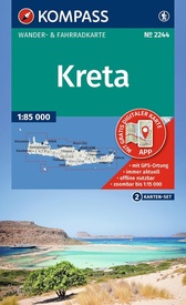 Wandelkaart 2244 Kreta | Kompass
