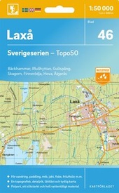 Topografische kaart - Wandelkaart 46 Sverigeserien Laxå | Norstedts