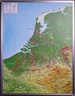 Reliëfkaart Benelux met voelbaar 3D reliëf | 77 x 57 cm | GeoRelief
