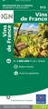 Wegenkaart - landkaart 915 Vins de France - Wijnen van Frankrijk | IGN - Institut Géographique National