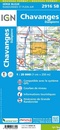 Wandelkaart - Topografische kaart 2916SB Chavanges, Dampierre | IGN - Institut Géographique National
