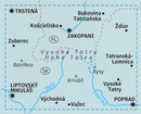 Wandelkaart 2100 Tatra - Tatry | Kompass