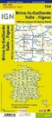 Fietskaart - Wegenkaart - landkaart 154 Brive la Gaillard - Tulle -  Figeac | IGN - Institut Géographique National