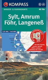 Wandelkaart Sylt, Amrum, Föhr, Langeneß | Kompass