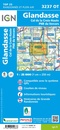 Wandelkaart - Topografische kaart 3237OT Glandasse | IGN - Institut Géographique National