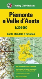 Wegenkaart - landkaart 1 Piemonte / Val d' Aosta | Touring Club Italiano