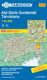 Wandelkaart 019 Alpi Giulie Occidentali - Tarvisiano  | Tabacco Editrice