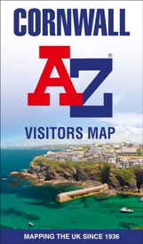 Wegenkaart - landkaart Visitors map Cornwall | A-Z Map Company