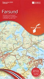 Wandelkaart - Topografische kaart 10001 Norge Serien Farsund | Nordeca
