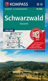 Wandelkaart 888 Schwarzwald - Zwarte Woud | Kompass