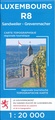 Wandelkaart - Topografische kaart R8 Luxemburg Moselle - Syre - Wormeldange - Grevenmacher | Topografische dienst Luxemburg