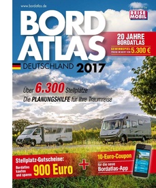 Opruiming - Campergids Duitsland en Europa Bordatlas 2017  | Reisemobil