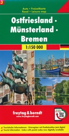 Wegenkaart - landkaart 03 Ostfriesland - Münsterland - Bremen | Freytag & Berndt