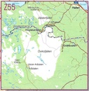 Wandelkaart Z55 Fjällkartan Oviksfjällen | Lantmäteriet