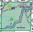 Wandelkaart 34 Mosel Maifeld und Untermosel  | Eifelverein