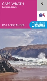 Wandelkaart - Topografische kaart 009 Landranger  Cape Wrath - Durness & Scourie | Ordnance Survey