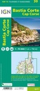Fietskaart - Wandelkaart 30 Bastia Corte Corsica | IGN - Institut Géographique National