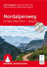 Wandelgids Nordalpenweg E4 Alpin Wien/Rust – Bregenz | Rother Bergverlag