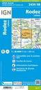 Wandelkaart - Topografische kaart 2439SB Rodez - Laissac | IGN - Institut Géographique National