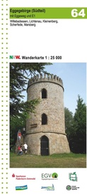 Wandelkaart 64 Eggegebirge (Südteil) mit Eggeweg und E1 Blatt | GeoMap
