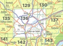 Fietskaart - Wegenkaart - landkaart 136 Dijon - Chalon sur Saone | IGN - Institut Géographique National